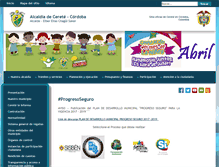 Tablet Screenshot of cerete-cordoba.gov.co